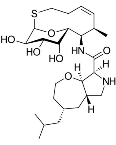 Diagram of Iboxamycin molecule