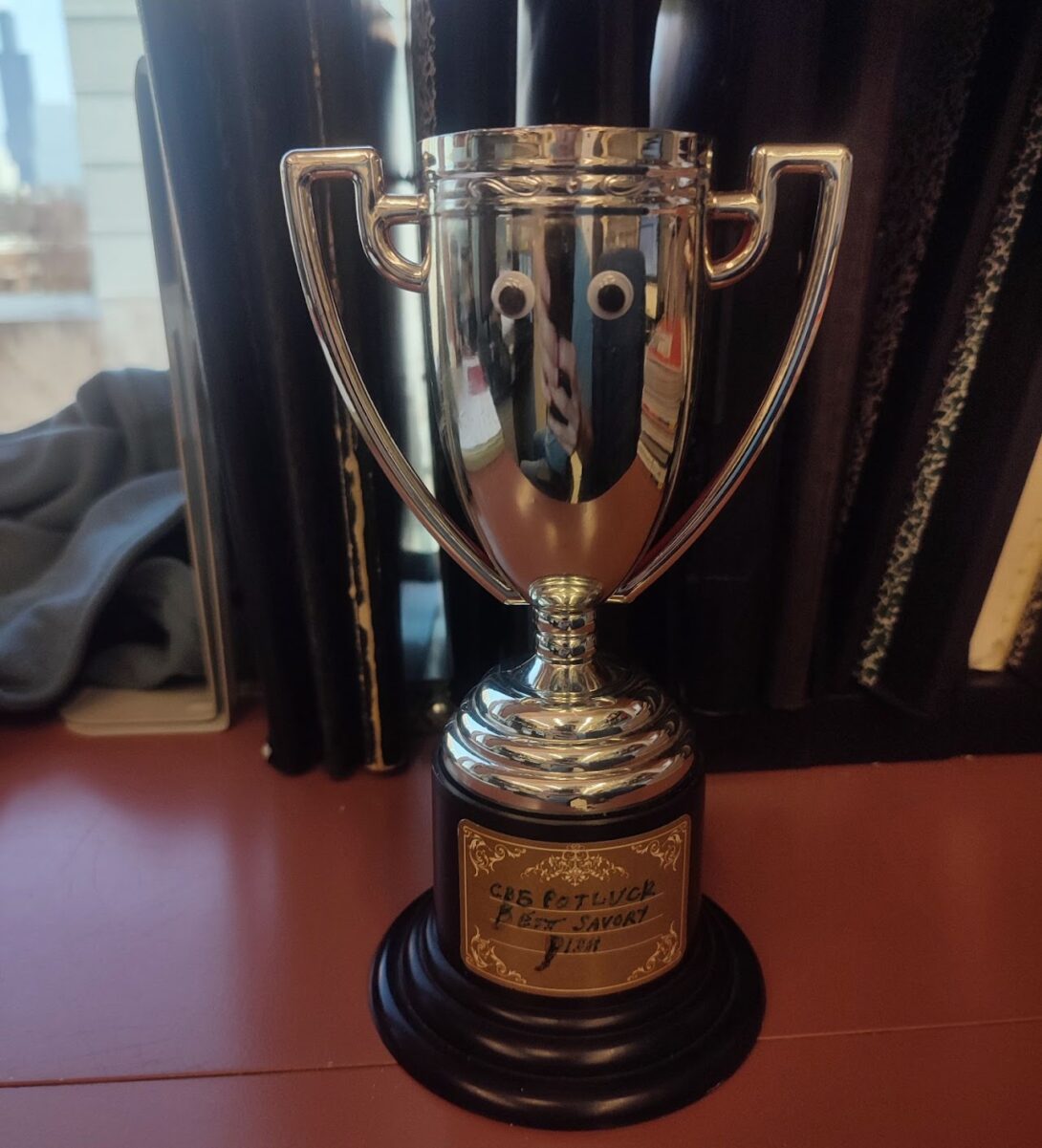 Dorota's potluck trophy