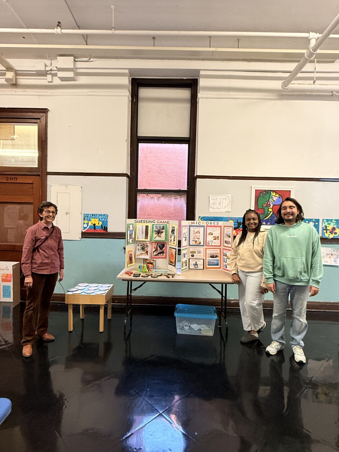 Nora, Alexis and Mandisa after the Science fair